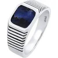 KUZZOI Ring nachtblauw / zilver