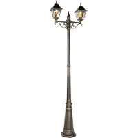 QAZQA Vintage buiten lantaarn antiek goud 240 cm 2-lichts - Antigua