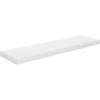 vidaXL Wandschap zwevend 90x23,5x3,8 cm MDF hoogglans wit