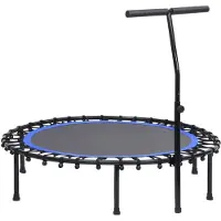 vidaXL Fitnesstrampoline met handgreep 122 cm