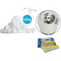Bestway Flowclear Polysphere Filterbollen - 5000 gram & WAYS scrubborstel