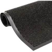 vidaXL Deurmat getuft 60x150 cm zwart