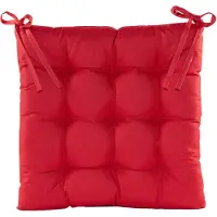 Annas collection Stoelkussen gewatteerd 38x38cm rood Anna's Collection