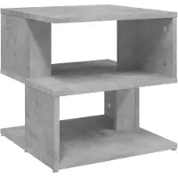 vidaXL Bijzettafel 40x40x40 cm bewerkt hout betongrijs