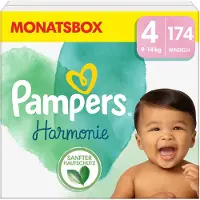 Pampers Harmonie maat 4, 9-14 kg, maandbox (1x174 luiers)
