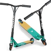Apollo Stunt Scooter Stuntstep Genesis Pro X - Turquoise/Goud