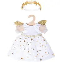Heless Babypoppenkleding Engelenjurk 35-45 Cm Wit/goud 2-delig