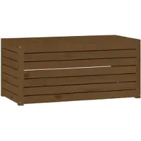 vidaXL Tuinbox 101x50,5x46,5 cm massief grenenhout honingbruin