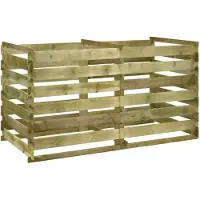 VidaXL Compostbak met latten geïmpregneerd grenenhout 180x90x90 cm