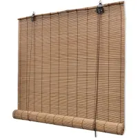 vidaXL Rolgordijn 150x160 cm bamboe bruin online kopen