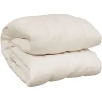 vidaXL Verzwaringsdeken 155x220 cm 7 kg stof lichtcrèmekleurig