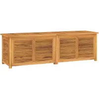 vidaXL Tuinbox met zak 175x50x55 cm massief teakhout