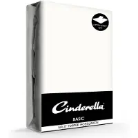Cinderella Split Topper Hoeslaken Ivory (Katoen)-200 x 210 cm