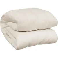 vidaXL Verzwaringsdeken 220x235 cm 11 kg stof lichtcrèmekleurig