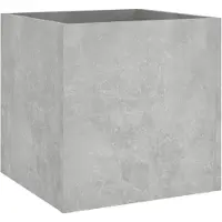 vidaXL Plantenbak 40x40x40 cm bewerkt hout betongrijs