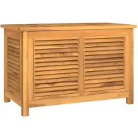 vidaXL Tuinopslag met zak, 90x50x58 cm, massief teakhout