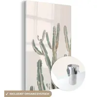MuchoWow Glasschilderij 80x120 cm - Schilderij acrylglas - Cactus - Plant - Groen - Natuur - Foto op glas - Schilderijen