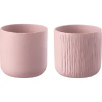 J-Line Bloempot Gen Keramiek Roze Small Assortiment Van 2 - Ø 13.50 cm - 2 stuks