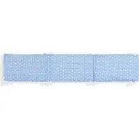 Interbaby boxkleed Ster junior 40 x 185 cm katoen blauw