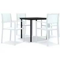 vidaXL 5-delige Tuinset wit