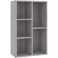 vidaXL Boekenkast/dressoir 50x25x80 cm bewerkt hout sonoma grijs