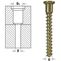 Cmt Trappenboor met verzinker voor schroefverbinding 4,2mm, schacht 9mm