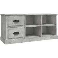 vidaXL Tv-meubel 102x35,5x47,5 cm bewerkt hout betongrijs