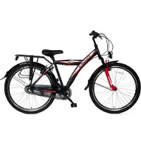 Cyclux Astro Jongensfiets 24 Inch – Mat Zwartrood Shimano Nexus 3-speed Stevig Frame V-brake Voor Terugtraprem Led-verlichting