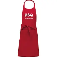 Kariban Mijncadeautje - Luxe schort - BBQ Specialist - rood