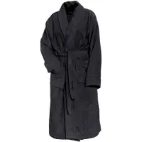 Linnick Pure Badjas Velours - black - XXL