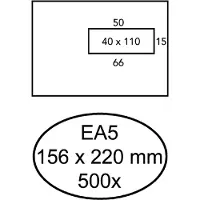 Quantore Vensterenvelop EA5 VR Wit