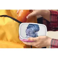 MuchoWow Broodtrommel Roze - Lunchbox - Brooddoos - Kaketoe - Blauw - Dieren - Natuur - 18x12x6 cm - Kinderen - Meisje
