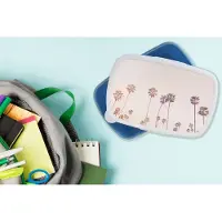 MuchoWow Broodtrommel Blauw - Lunchbox - Brooddoos - Palmbomen - Zon - Natuur - Lucht - 18x12x6 cm - Kinderen - Jongen