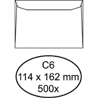 Quantore Envelop quantore bank c6 114x162 80gr wt | Doos a 500 stuk