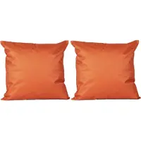 Anna's Collection 4x Bank/sier kussens voor binnen en buiten in de kleur oranje 45 x 45 cm - Tuin/huis kussens