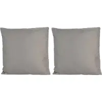 Anna's Collection 4x Grote bank/sier kussens voor binnen en buiten in de kleur grijs 60 x 60 cm - Tuin/huis kussens