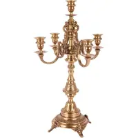 Baroque - Kandelaar - Kandelaar 53 cm - Goud - Brass - 53x31x31 - Brass