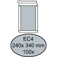 Quantore Envelop Quantore bordrug EC4 240x340mm zelfkl. wit 100stuks