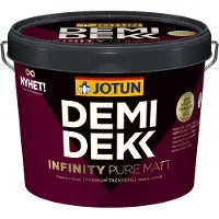 Jotun Demidekk Infinity Pure Mat | Dekkende Houtverf Buiten 3 LTR - Wit