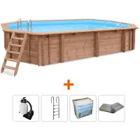 Interline Bali Houten Zwembad 840 X 490 X 136 Cm