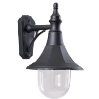 Elstead Lighting LED Wand Buitenlamp Shannon | 1X E27 Max 60W | IP44 | Dimbaar | Black