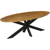 Starfurn Eetkamertafel Brandy Ovaal Naturel 300cm