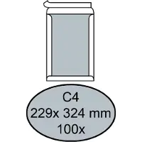 Quantore Envelop Quantore bordrug C4 229x324mm zelfkl. wit 100stuks