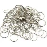 Kangaro sleutelringen metaal 30 mm (100 stuks)