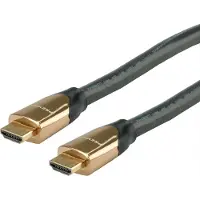 Roline PREMIUM HDMI Ultra HD Kabel met Ethernet, M/M, zwart, 7,5 m