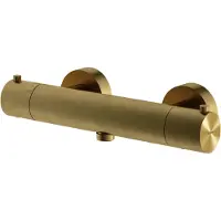Hotbath Archie thermostatische douchemengkraan geborsteld messing PVD