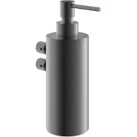 Hotbath Archie ARA09 Zeepdispenser Wandmodel RVS 316 - Geborsteld Gunmetal PVD - Accessoires, Zeep accessoires, Zeepdispensers - 8720629192260