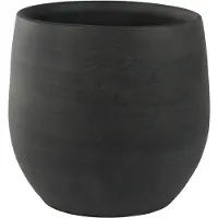 Ter Steege Steege Plantenpot - moderne look - grafiet - 26 x 26 cm - Plantenpotten
