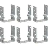 vidaXL Grondankers 6 st 12x6x15 cm gegalvaniseerd staal zilverkleurig