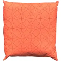 Madison Buiten sierkussen all weather circle oranje - 45 x 45 x 10 cm